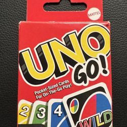 🟥 UNO Go Card Game, Mini Size for Travel (new)