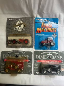 4 NEW RANDOM ERTL  2 farm machines 2 TRUCKS