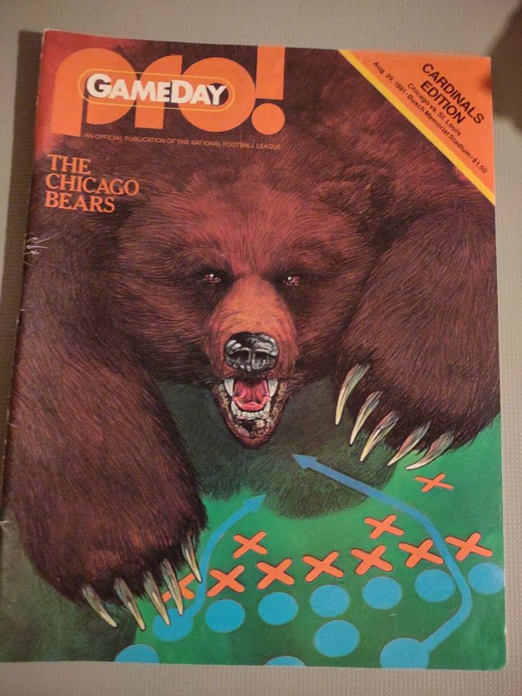 Game Day Pro! Chicago Bears Versus St Louis Cardinals 8/29/81