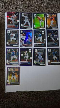 PURPLE Donruss Baseball, Rated Rookies Card Lot – 13 Cards