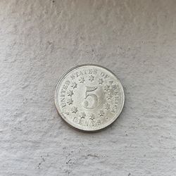 Coin 5 Cents 1878 USA 
