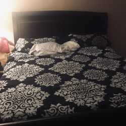 King Size Bed,Dresser, and Night Stand