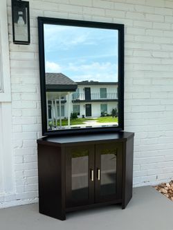 Cabinet TV Stand & Mirror