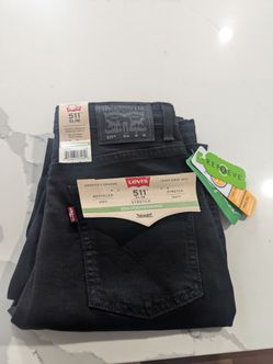Boys Levi's 511 Slim black 16 Reg (28x30)