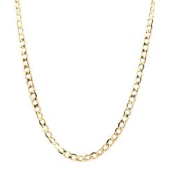 10k Yellow Gold 20” Curb Link Necklace 3.6 Grams 11055258