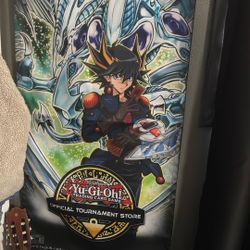 Yu-Gi-Oh OTS Yusei Stardust Dragon Promotional Banner 47"x23"