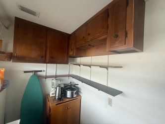 (3) Shelves, Metal Brackets, and Metal Tracks … sturdy!