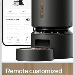 PETLIBRO Automatic Cat Feeder, 5G WiFi Automatic Dog Food Dispenser with Freshness Preservation, 5L Timed Pet Feeder with Low Food Sensor, Up to 10 Me