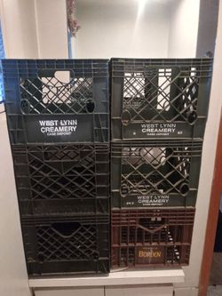 6 Random Milk Crates