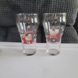Vintage set of Coca Cola glasses