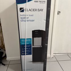 Matte Black and Stainless Steel Bottom Load Water Dispenser