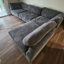 1 year old Corduroy plush sofa like new