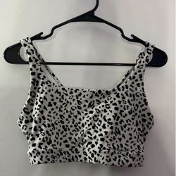 Athleta Sports Bra Cheetah Print Size Medium 