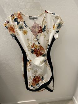 Floral Dress 💐 With Black 🖤