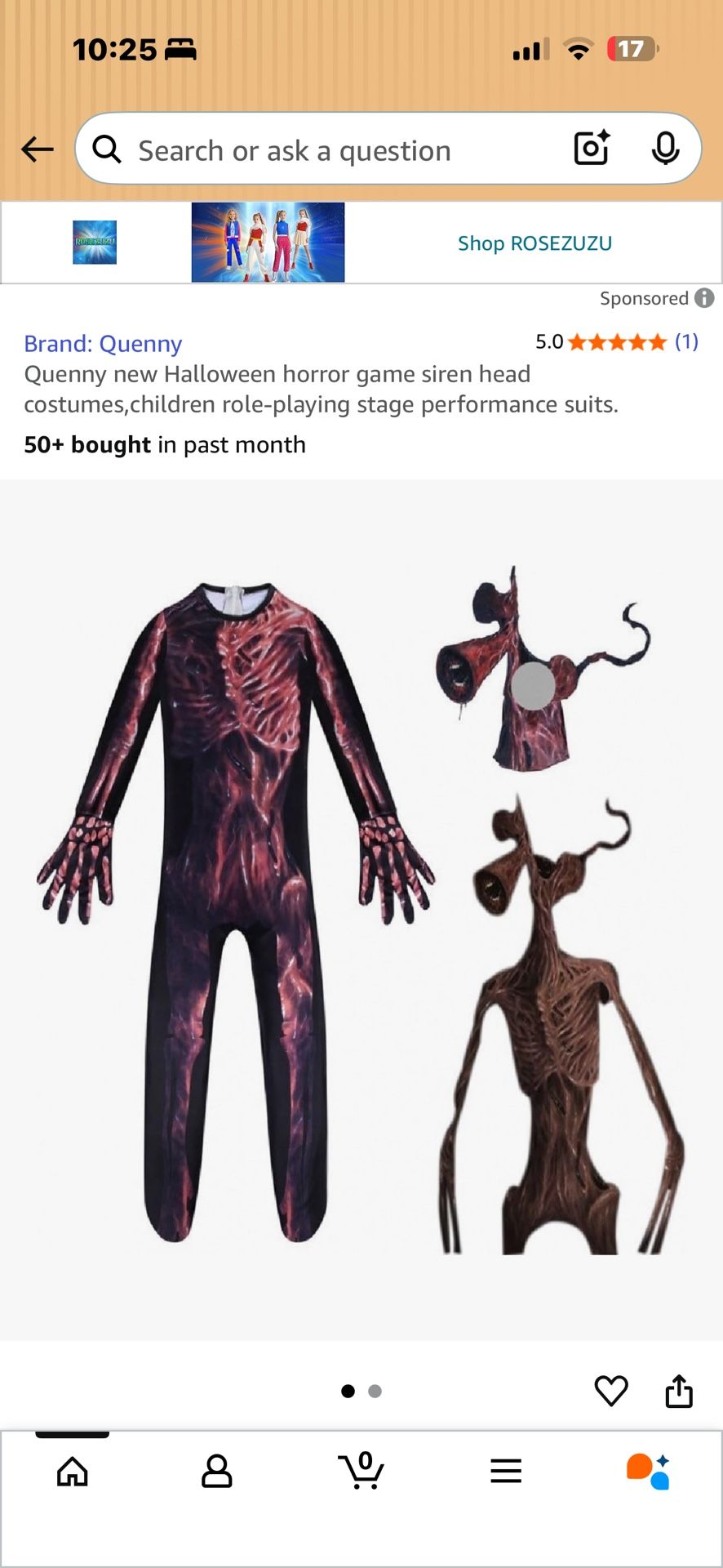 Children’s Halloween Costume-Siren Head (7-10)