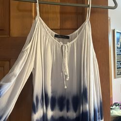 Blue Ombré Tie Dye Top 