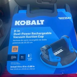 8 In. Dual Power Rechargeable Vacuum Suction Cup 