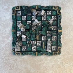 Marble Mayan Aztec Mini Chess Set