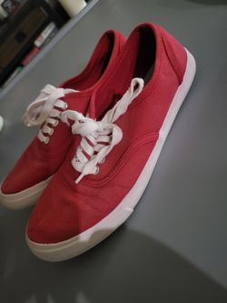 👟 Mossimo Supply Co. Women’s Red Canvas Lace-Up Sneakers Size 7