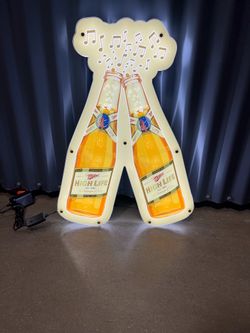 Miller High life beer sign led light up sign neon hat miller time man cave arcade car