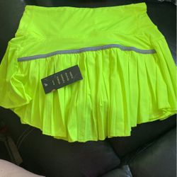 X small Neon Yellow Tennis Skirt 