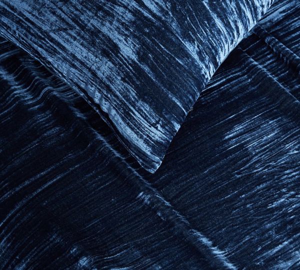 West Elm Crinkle Velvet Duvet Cover For Sale In Los Angeles Ca