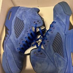 Jordan 5 Retro Blue Suede A Size 10.5