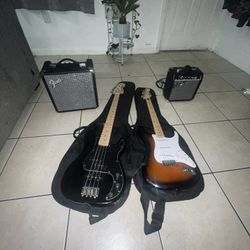 Electric Guitar And Bass Guitar For Sale
