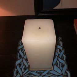 Candle Holder With Pillar Candle