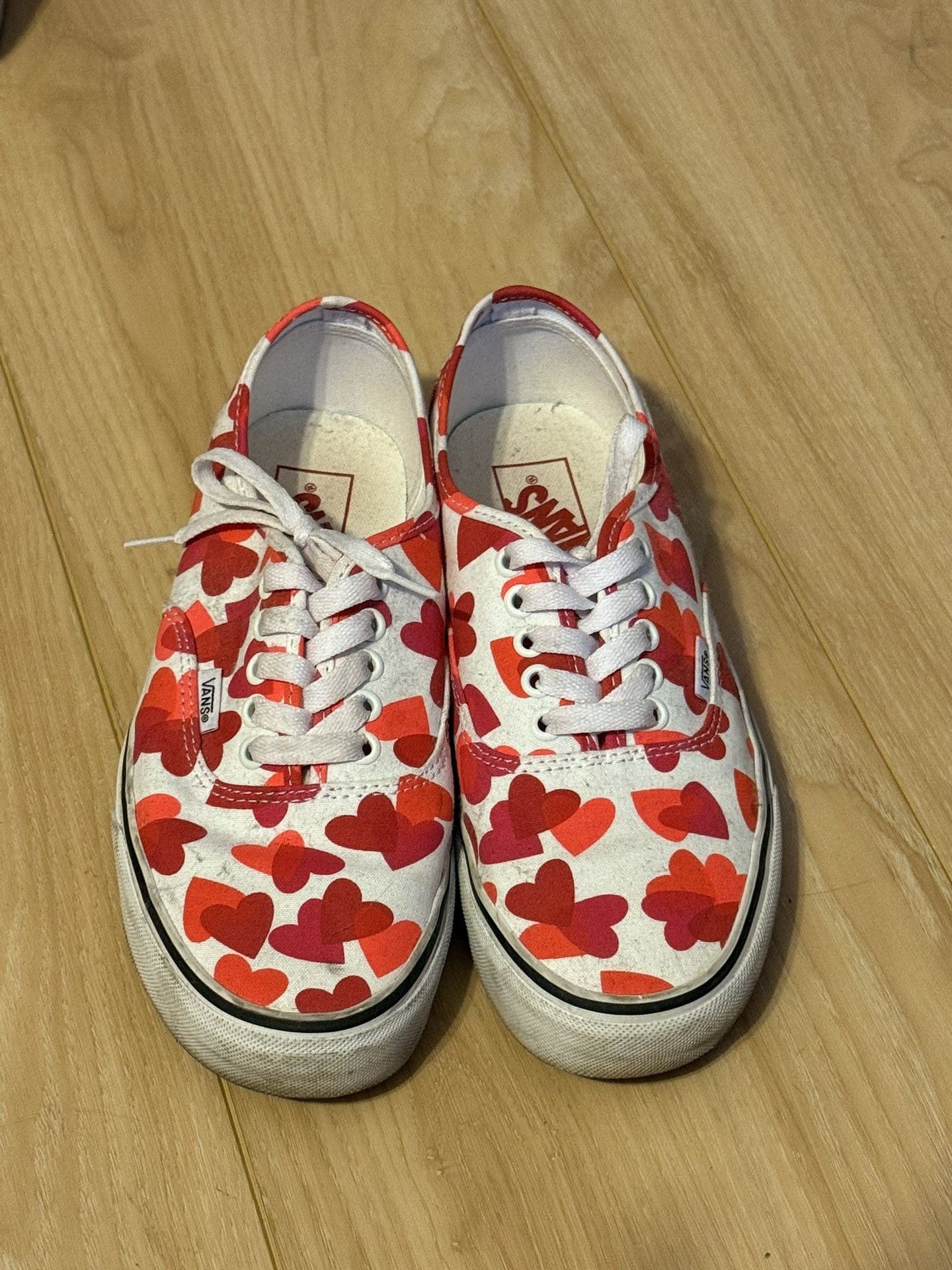 Heart Vans 7.5 Men 9 Women
