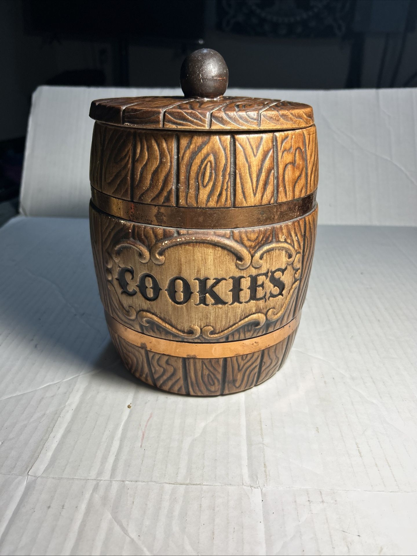 Vintage ceramic cookie jar
