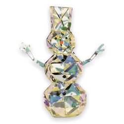 Gemmy Christmas Snowman Iridescent 4 ft LED Lightshow Sparkle 80 Lights 2021  