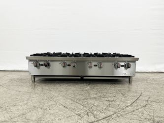 NSF 48 ins Eight burner gas heavy hot plates CCHPA48