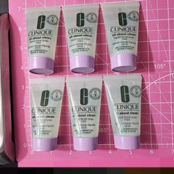 6 X New Unopened CLINIQUE Mild Facial Cleanser Lot + 2 High-End Freebies 