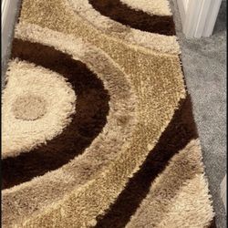 Beautiful Turkish Shaggy Runners Size 31x90.5