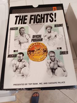 Hagler VS Mugabi , Hearns VS Shuler
