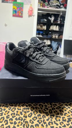 Stüssy x Nike Air Force 1 Low “Triple Black” – Size 9.5 Men’s
