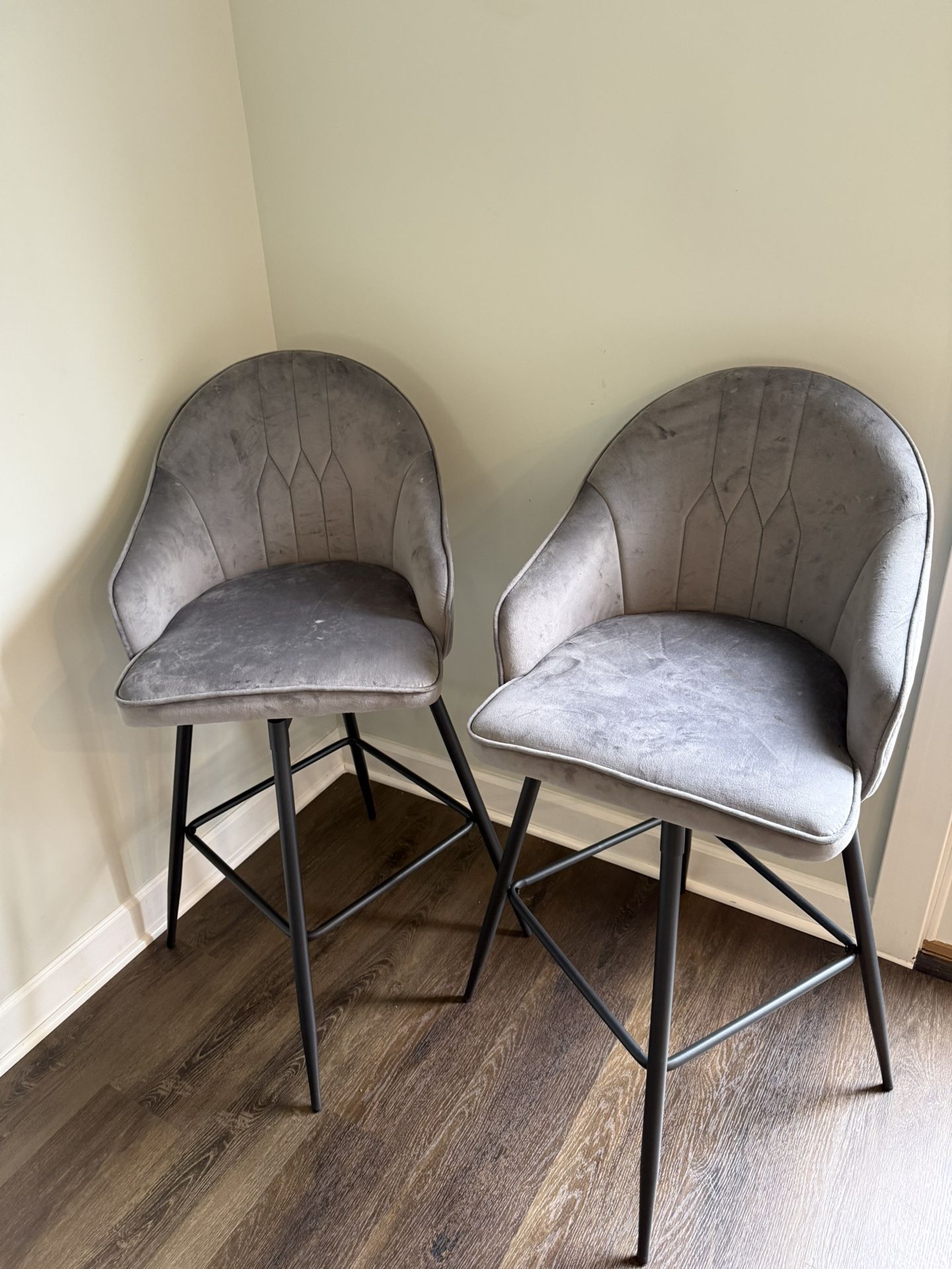 Pair Of Like New Bar Height Chairs $40 Each