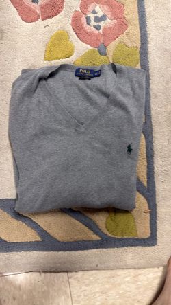 XLT Polo Ralph Lauren sweater v neck gray