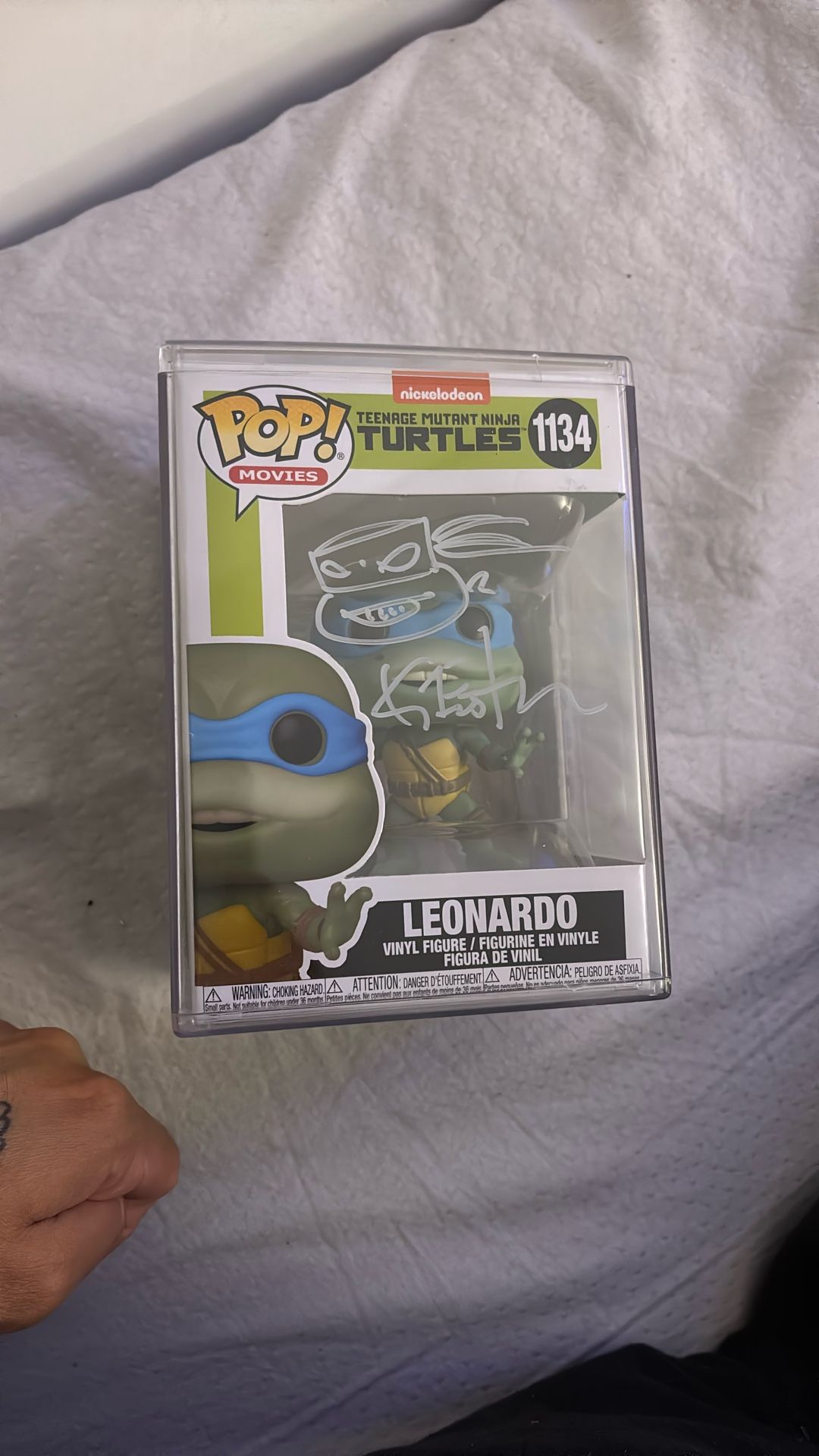 Signed TMNT Funko Leonardo 