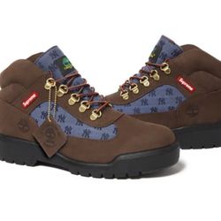Supreme x New York Yankees x Timberland Boot, Brown Mens Size 11 Confirmed