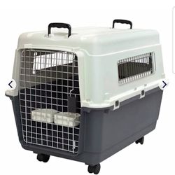 Sportpet plastic kennel, 32” with wheel