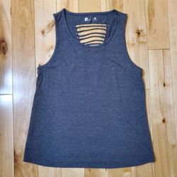 Xersion Womens Gray Cut Out Tank Top (M)