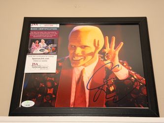 JIM CARREY SIGNED ( THE MASK ) JSA CERTIFIED!