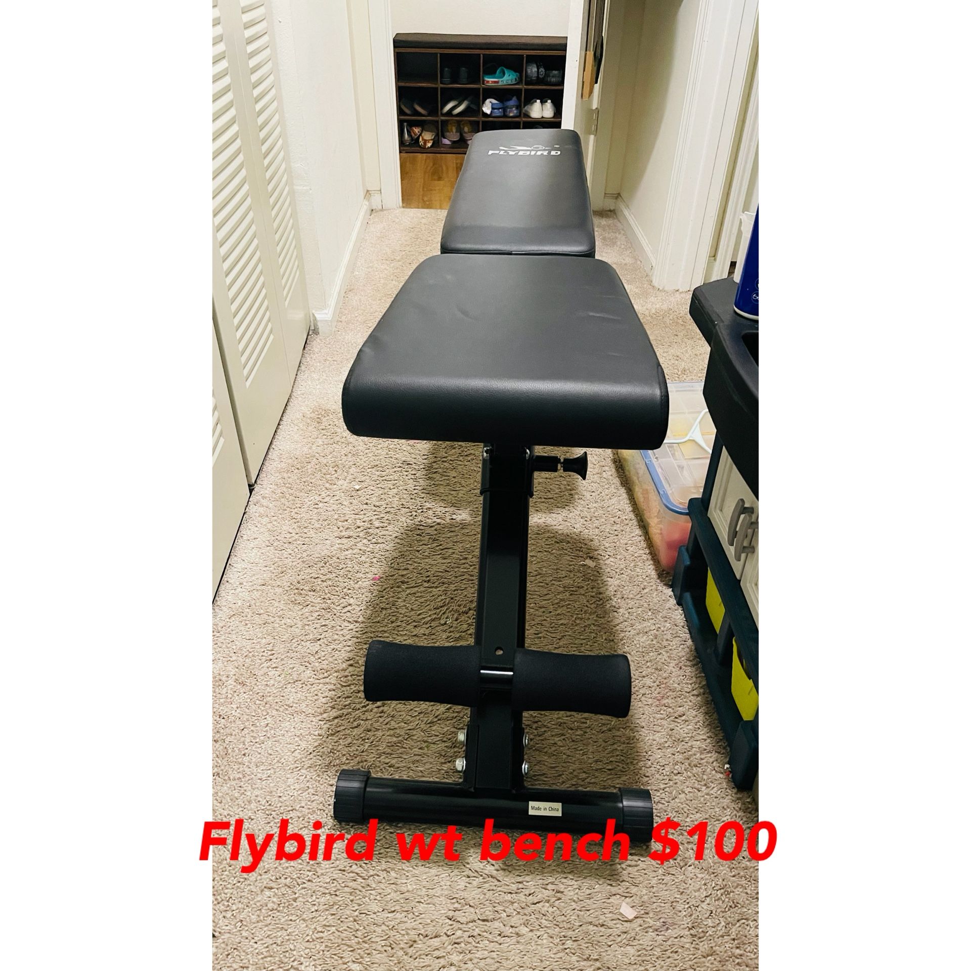 Cash Only/ Genuine buyer Flybird Adjustable Workout Bench