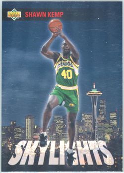 Shawn Kemp 1993-94 Upper Deck Skylights Card