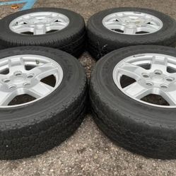 17” JEEP WRANGLER GRAND CHEROKEE COMMANDER PACKAGE WE FINANCE SET WHEELS RIMS TIRES