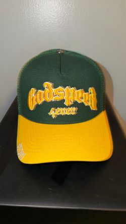 Yellow & Green GOD SPEED truck Hat Fits All NEW