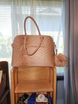 Pink Embossed Tote