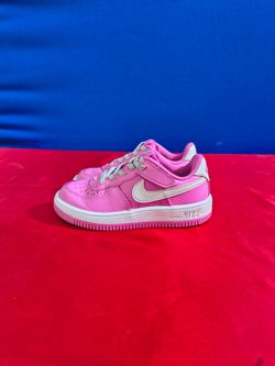 Girls Toddler Pink Air Force 1 Sneakers (Size 11C)